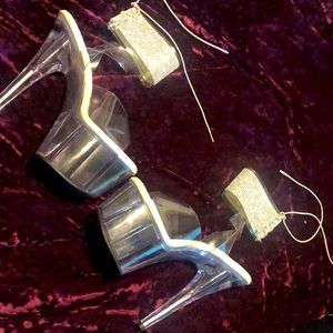 Pleaser diamond sparkle ankle heels! Great for fashion or for professional dance